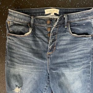 Abercrombie and Fitch Curve Love Super Skinny Ankle High Rise